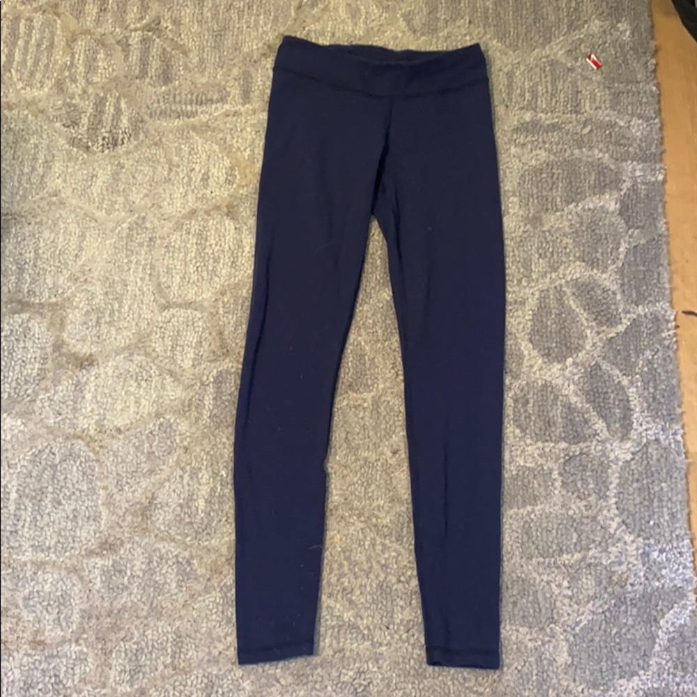 navy blue ivivva full length leggings